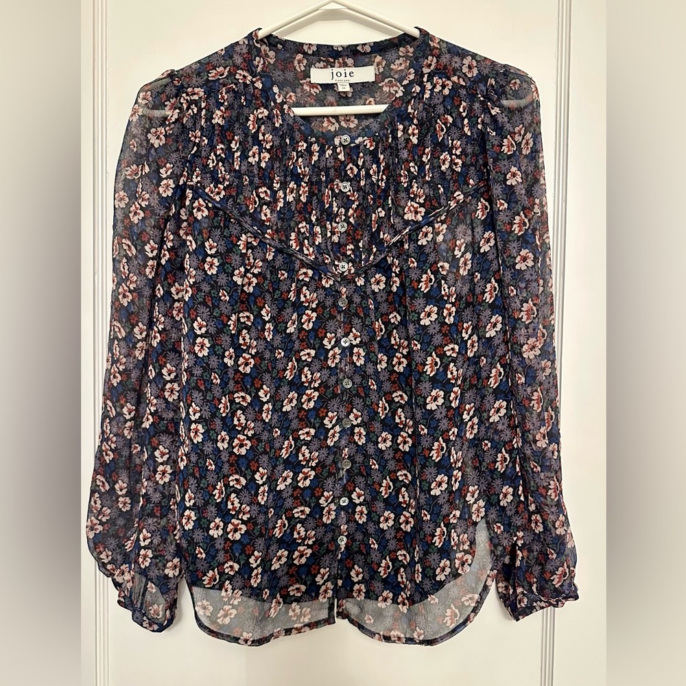 Joie long sleeve blouse with camisole.